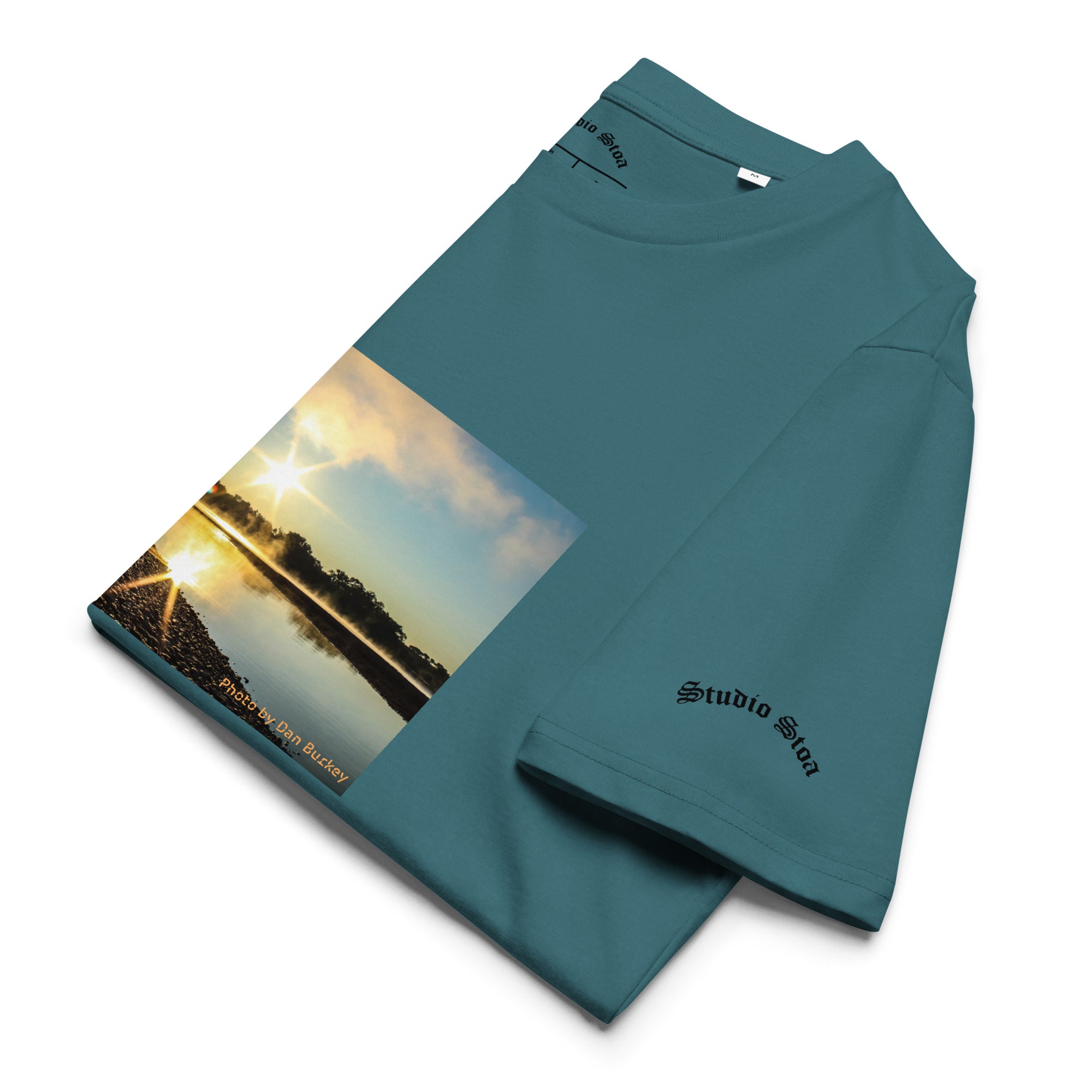 stargazer color folded Studio Stoa theoria collection yellowstone river sunrise photo graphic tee 
