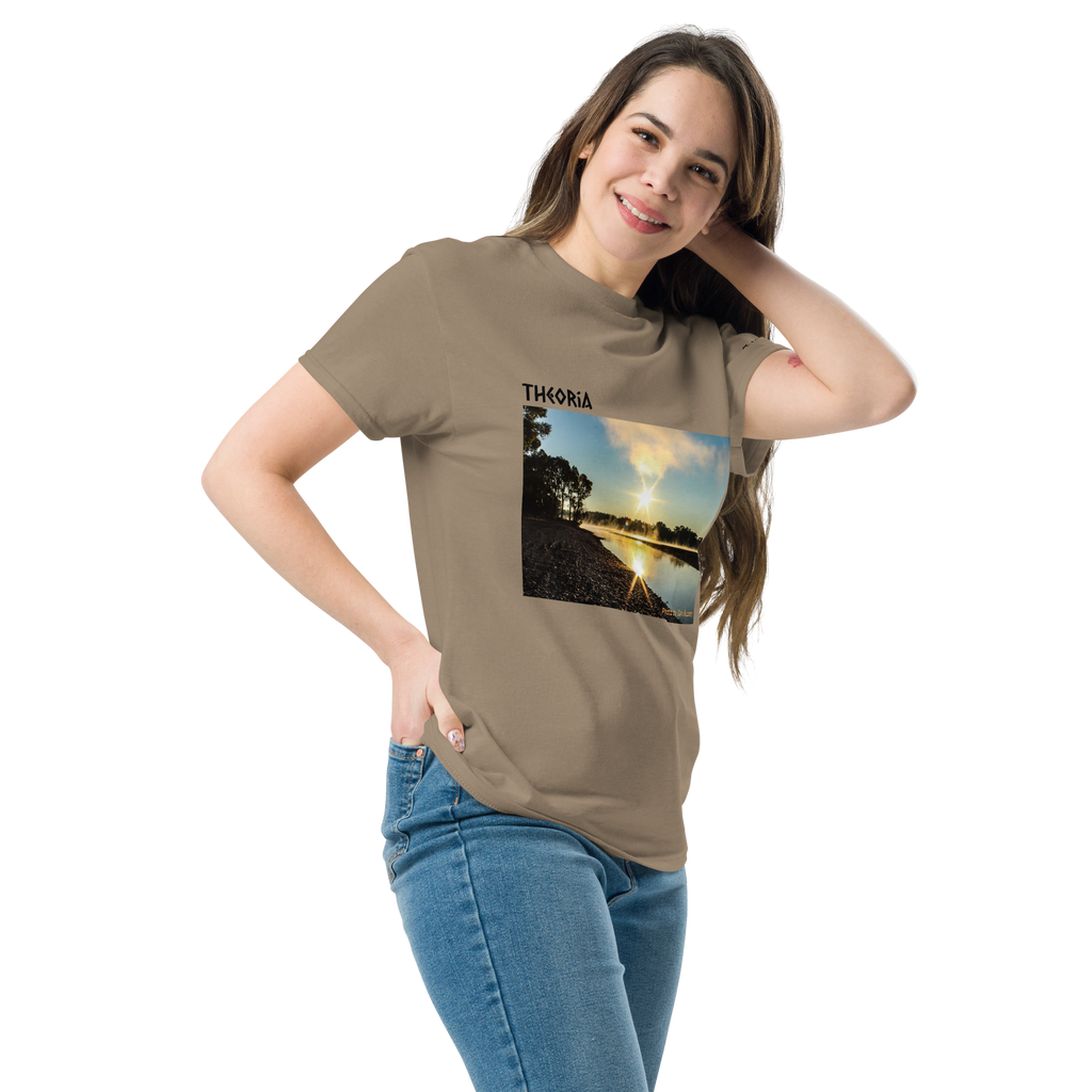 Theoria — Yellowstone Sunrise Premium Cotton Unisex T-Shirt
